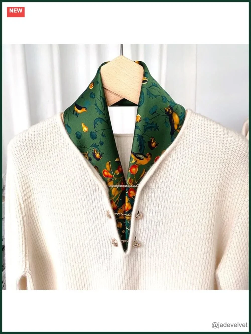 100% Mulberry Silk Square Scarf for Hair 25.6
